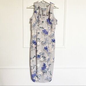 ASOS floral sleeveless ruffle dress